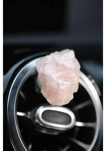 Pembe Kuvars Doğal Taş Ham Parça Tel Sarmasız Klima Kokusu