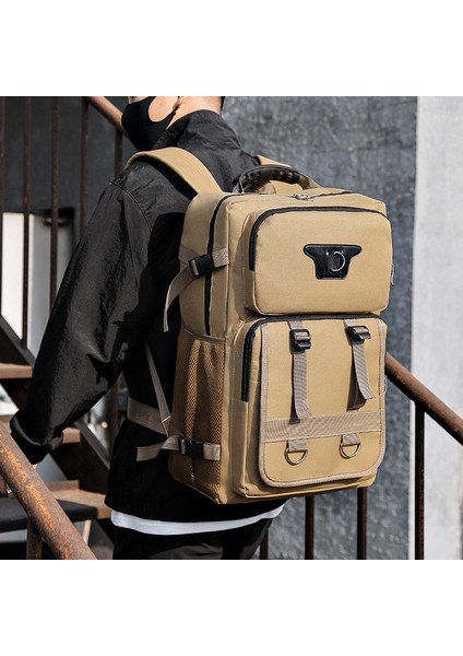 Büyük Kapasiteli, Dış Mekanda Nefes Alabilen, Aşınmaya Dayanıklı, Çok Işlevli Kanvas Sırt Çantası (Yurt Dışından) fırsatları