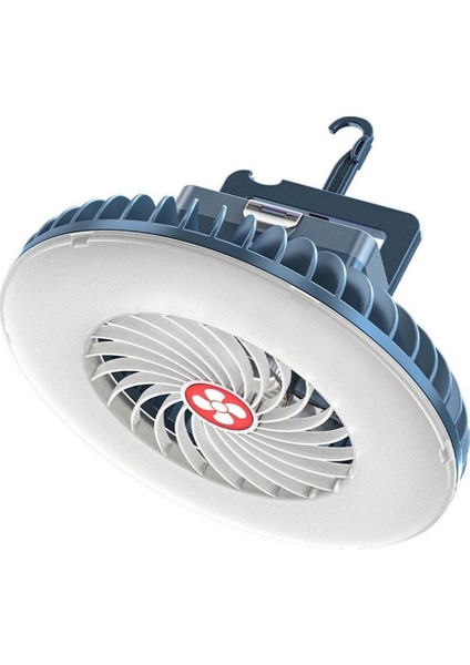 Açık Fan Kamp Işığı USB Şarj Edilebilir Acil Durum Işığı Kamp Çadırı Işığı Alan Gücü Mini Fan (Yurt Dışından)