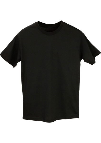 Oversize Bisiklet Yaka Basic Kısa Kollu Tişört