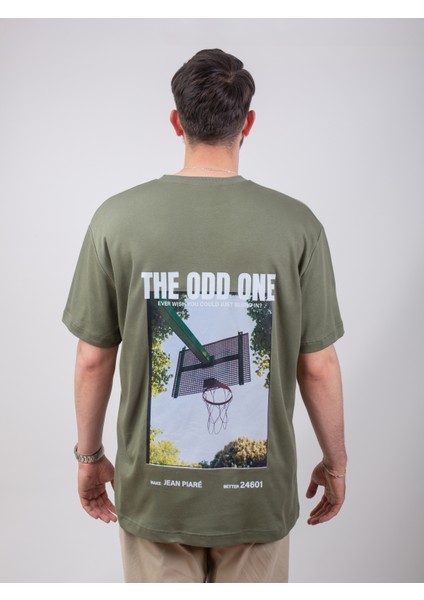 Jean Pıaré Oversızed Tee JPSW2023 Collectıon Haki fiyatları