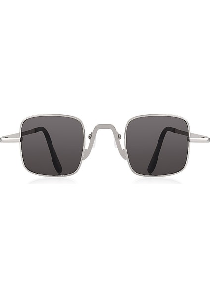Gümüş Metal Çerçeve Kare Retro Tasarım Erkek Güneş Gözlüğü modelleri