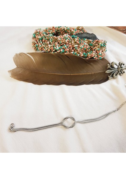 Kararmaz Çelik Gümüş Renk Düğüm Model Kadın Bileklik modelleri