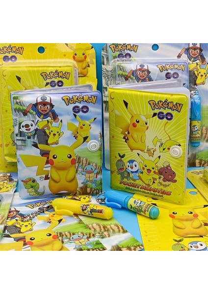 Pokemon Desenli Mini Not Defteri Ve Tükenmez Kalem Set