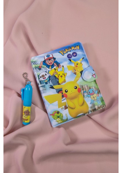Pokemon Desenli Mini Not Defteri Ve Tükenmez Kalem Set