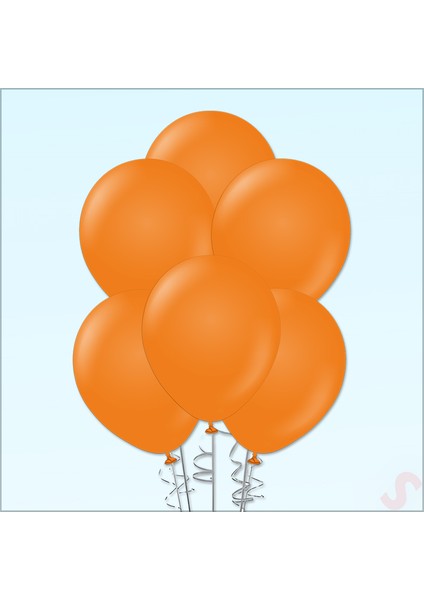 Turuncu Pastel Balon, 30CM x 10 Adet