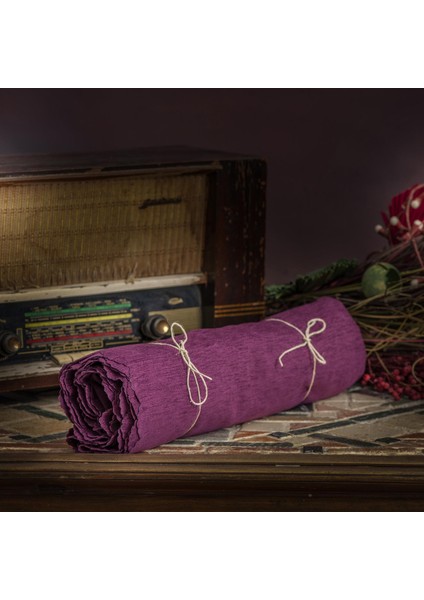 Kaymaz Koltuk Örtüsü Çift Taraflı Mikrofiber Şönil 175x300 cm Mürdüm – Kedi Köpek ve Çocuk Dostu