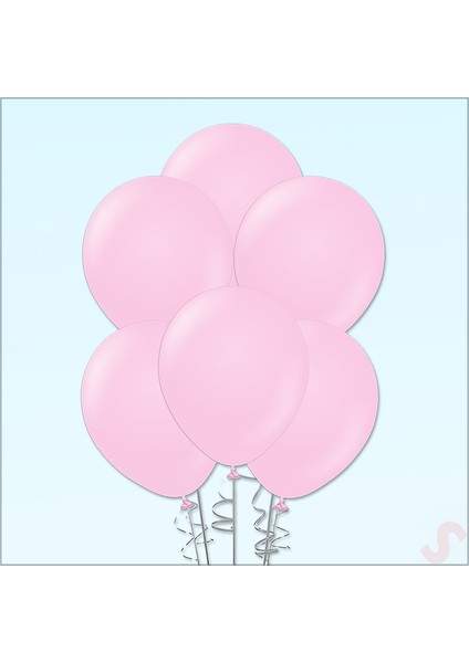 Pembe Pastel Balon, 30CM x 10 Adet