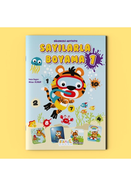 Kodlamalı Eğlenceli Aktivite - Sayılarla Boyama Kitabı 1