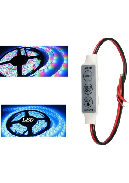 Hafızalı Çok Fonksiyonlu Şerit LED Dimmer Kontrol Devresi Modül 12V 24V fırsatları