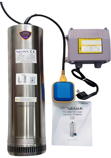 Scm6 Paslanmaz Çelik Gövdeli 1.5 Hp 220V Keson Kuyu Dalgıç Pompası