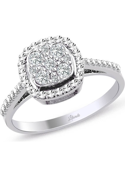 Pırlanta 0.19 Ct Modern Tasarım Coronet Yüzük
