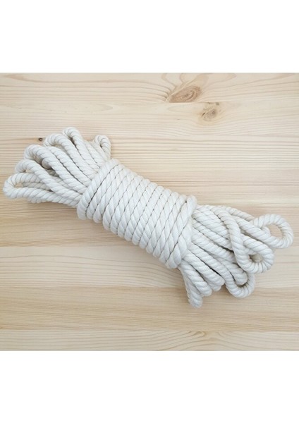 15 Metre 8 mm Makrome Gökkuşağı Pamuk Halat Ipi