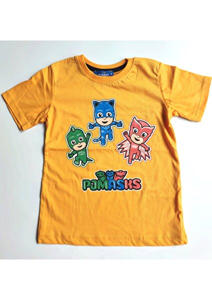 Pjmasks Baskılı Erkek Çocuk T-Shırt