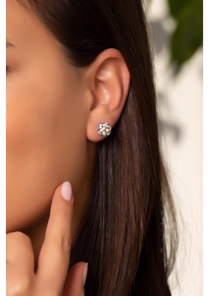 Kazaziye El Sarması Mini Gümüş Küpe 491 fiyatları