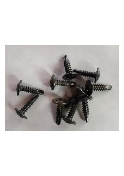 Rysb 4.8X16 mm 100 Adet Siyah Pul Başlı Matkap Uçlu Vida Otomatik Vida