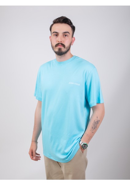 Jean Pıaré Oversızed Tee JPSW2023 Turkuaz