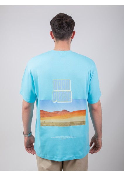 Jean Pıaré Oversızed Tee JPSW2023 Turkuaz modelleri