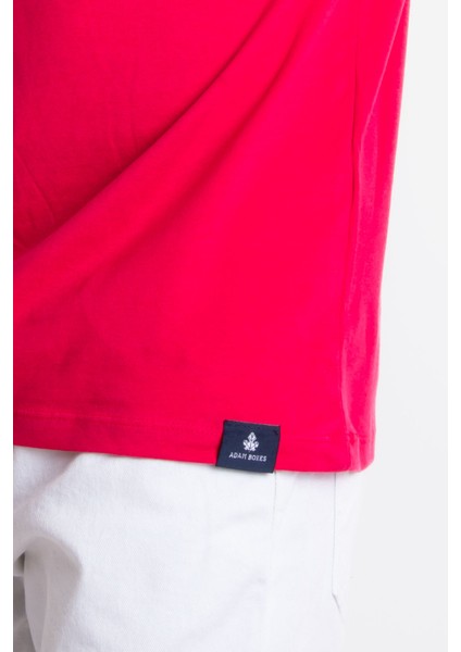 Erkek/unisex V-Yaka T-Shirt Veralpes - Macenta indirimleri