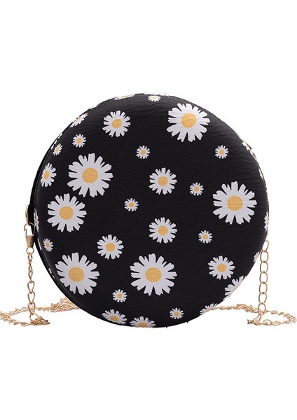 Kore Tarzı Moda Omuz Çantası Papatya Çiçeği Baskılı Çanta (Yurt Dışından)