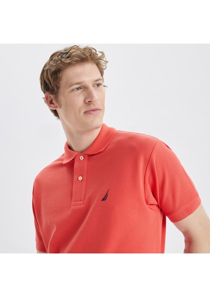 Nautıca Erkek Turuncu Classic Fıt Kısa Kollu Polo K35000T.8SC fırsatları