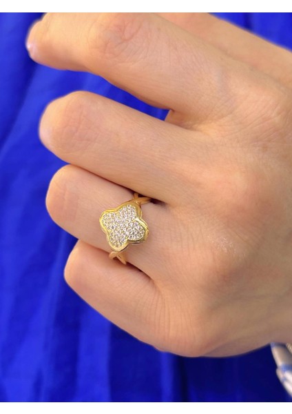 8 Ayar Altın Yonca Model Yüzük fiyatları