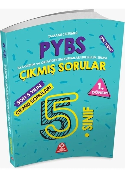 5. Sınıf 2023 1. Dönem PYBS Bursluluk Son 5 Yılın Çıkmış Soruları