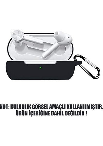 Oneplus Buds Z Mat Silikon Kılıf Siyah