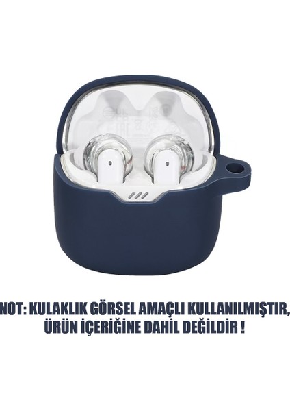 Jbl Tune Flex Mat Silikon Kılıf Lacivert