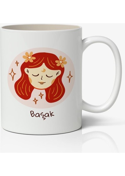 Başak Burcu Baskılı Kupa Bardak