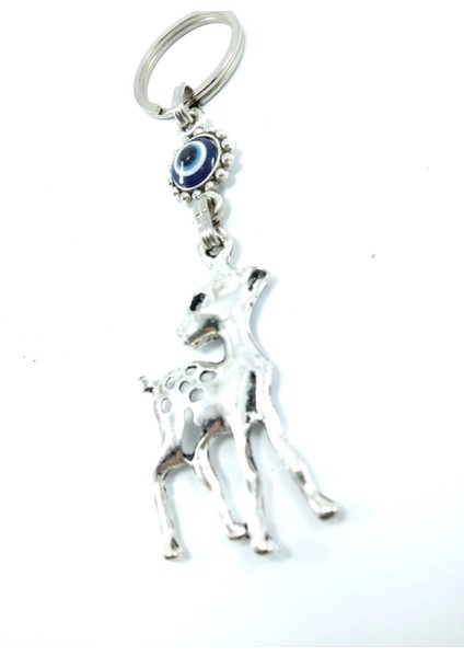 Nazar Boncuğu Anahtarlık Metal Geyik Figürü Hediyelik Aksesuar fırsatları