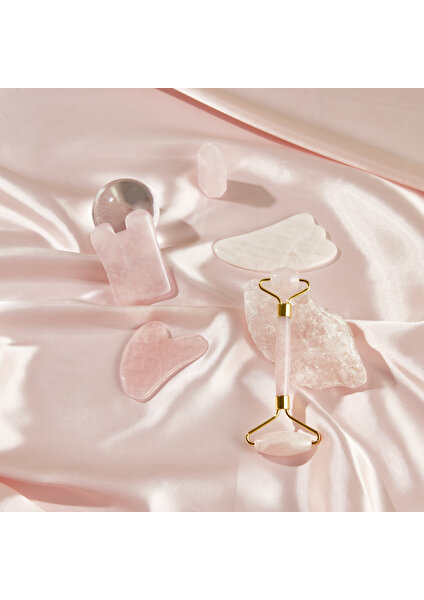 Rose Quartz Square - Gua Sha