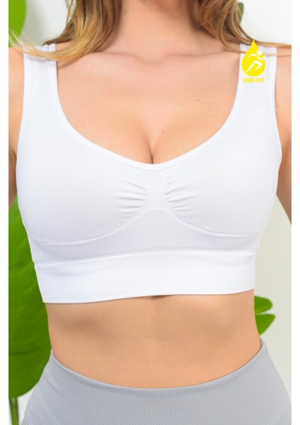 Kadın Modal Crop Top Büstiyer Toparlayıcı Seamless Dikişsiz Kalın Askılı Örme Bustiyer fiyatları