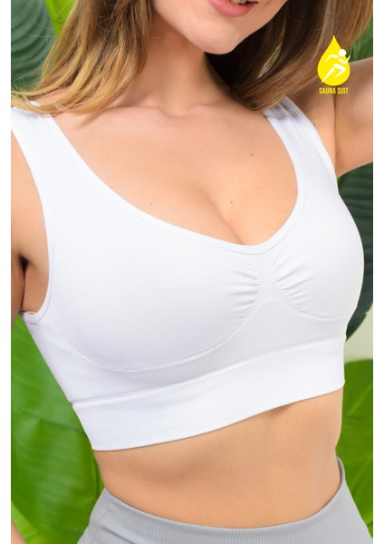 Kadın Modal Crop Top Büstiyer Toparlayıcı Seamless Dikişsiz Kalın Askılı Örme Bustiyer modelleri