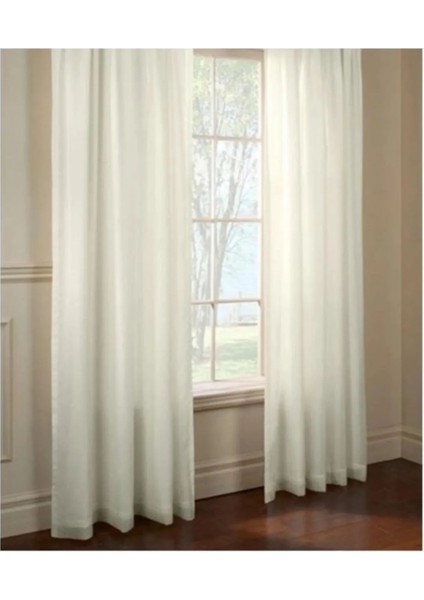 Lüx Atlas Saten Krem Güneşlik Perde - 360 x 200 cm indirimleri