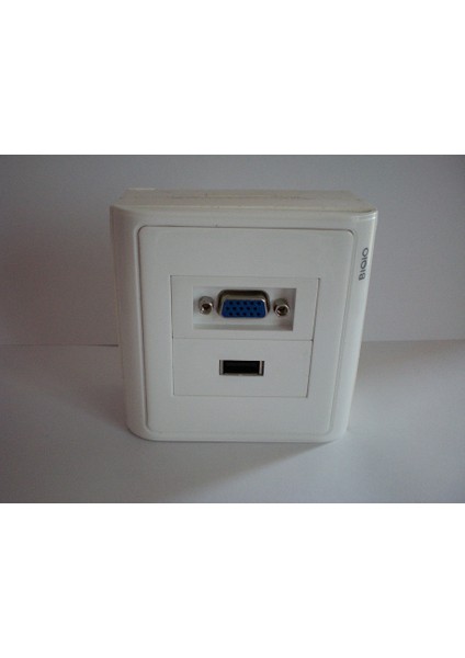 USB 2.0+Vga Sıva Üstü Duvar Prizi