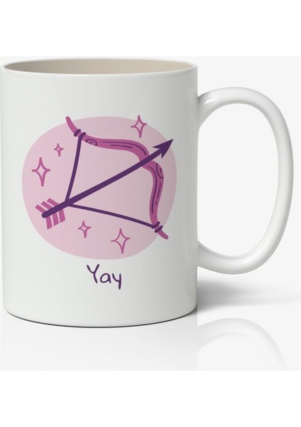 Yay Burcu Baskılı Kupa Bardak 2