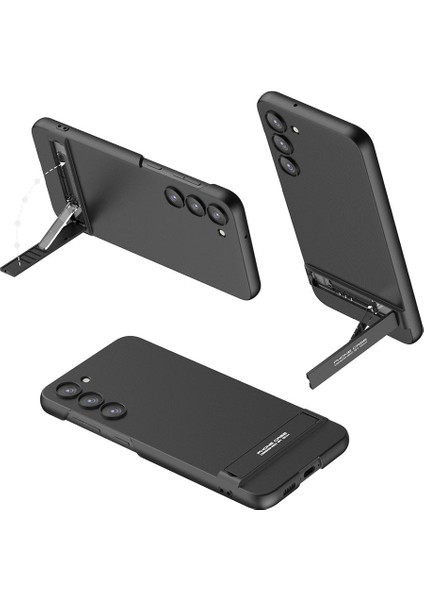 Galaxy S23 Kılıf Kamera Korumalı Mat Görünümlü Ultra Ince Yapılı Standlı Kapak (Z-S-Ays)