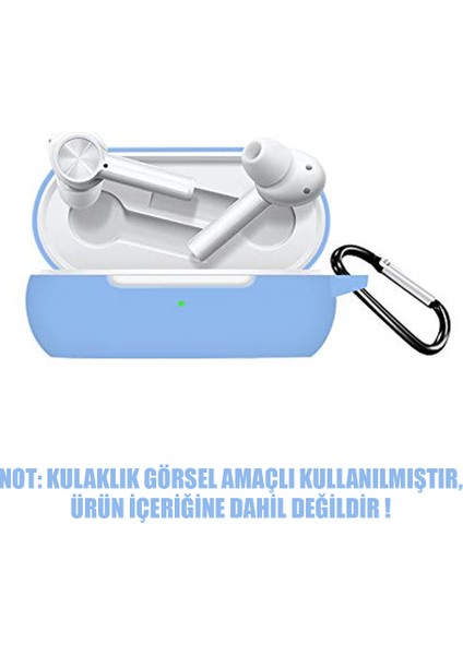 Oneplus Buds Z Mat Silikon Kılıf Mavi