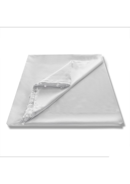 Lüx Atlas Saten Beyaz Güneşlik Perde - 260 x 200 cm