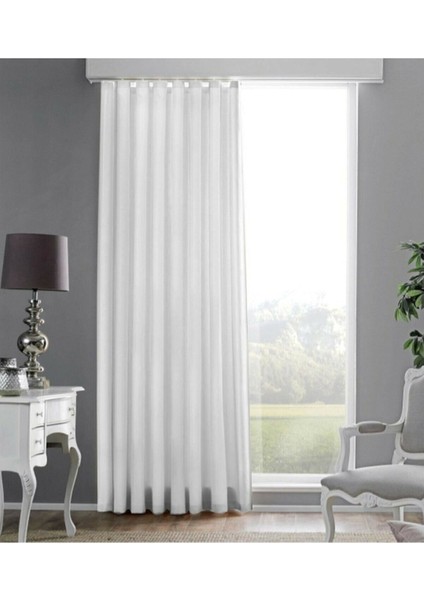 Lüx Atlas Saten Beyaz Güneşlik Perde - 100 x 200 cm