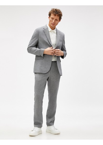 Yazlık Ceket Blazer Cep Detaylı Düğmeli fiyatları