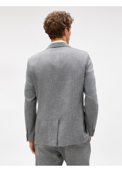 Yazlık Ceket Blazer Cep Detaylı Düğmeli fırsatları