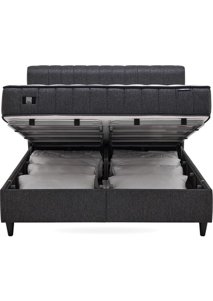 Bedding Ionic Energy Pro Yatak, Lento Baza, Somni Başlık 3'lü Set - Siyah
