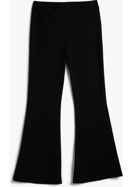 İspanyol Paça Tayt Pantolon Lastikli Yüksek Bel fiyatları