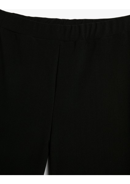 İspanyol Paça Tayt Pantolon Lastikli Yüksek Bel modelleri