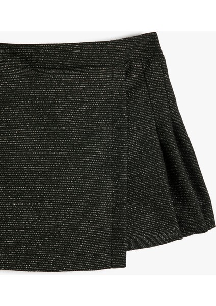 Şort Etek Beli Lastikli Pileli modelleri