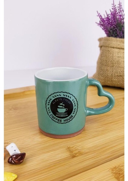 Porselen Mini Kupa Espresso Fincanı 7 Cm Yeşil - HLT-47