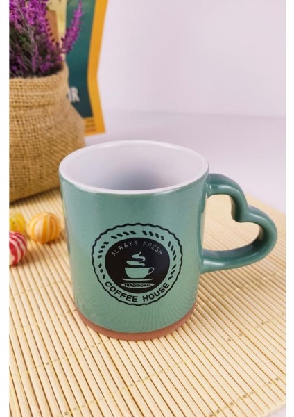 Porselen Mini Kupa Espresso Fincanı 7 Cm Yeşil - HLT-47