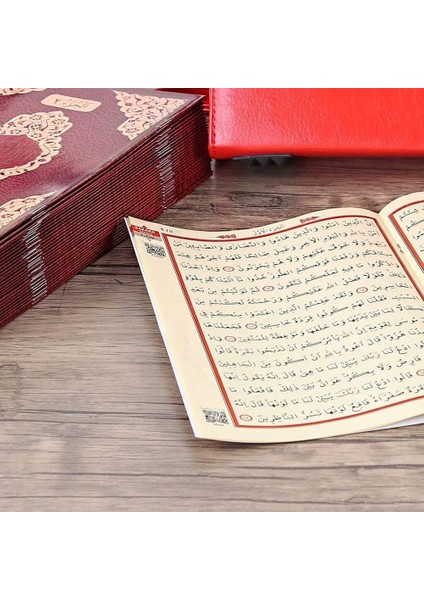 30 Cüz Kur'an-I Kerim Orta Boy - Özel Çantalı - Kırmızı Mühürlü